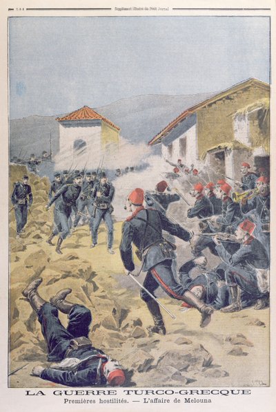 The Turco-Greek War, from Le Petit Journal, May 1897 by French School