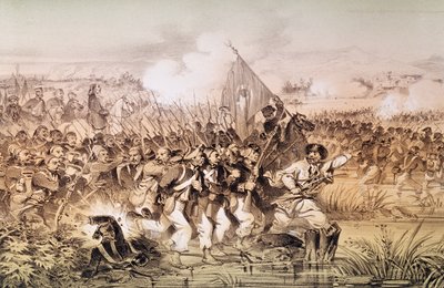 The Turkish Army Under the Command of Omar Pasha Crossing the Ingour, 6th September 1855 by French School