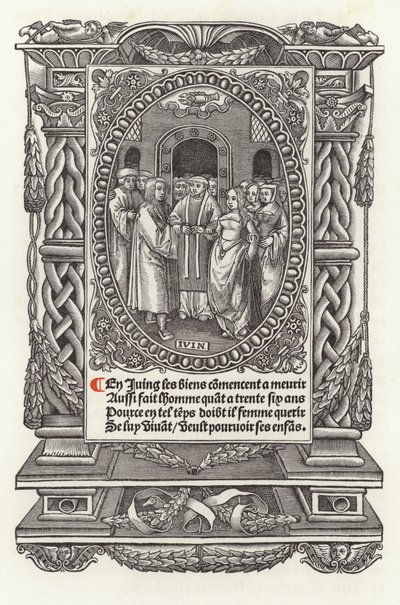 The Twelve Ages of Man: June by French School