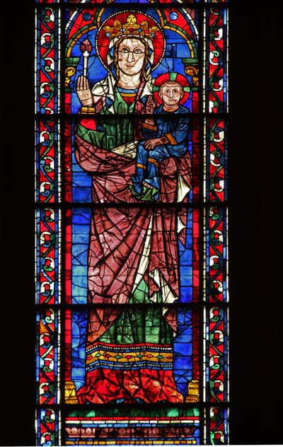 The Virgin (Holding a Flower) & Child Giving Blessing by French School