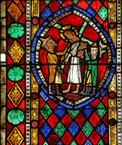 The Way of the Cross with Simon of Cyrene by French School