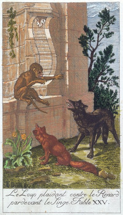 The Wolf, the Fox and the Monkey, from 