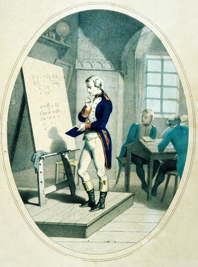 The Young Napoleon, at Military Academy in Brienne, France, 1779 by French School