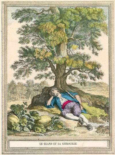 The Acorn and the Pumpkin by French School