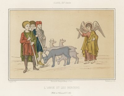 The Angel and the Shepherds by French School