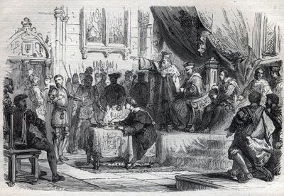 The antipope Clement VII (Robert de Geneve) by French School