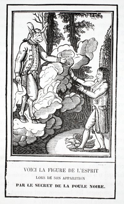 The Apparition of the Spirit, a Secret of the Black Hen by French School