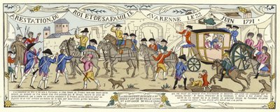 The Arrest of Louis XVI of France and His Family, Varennes, 22 June 1791 by French School
