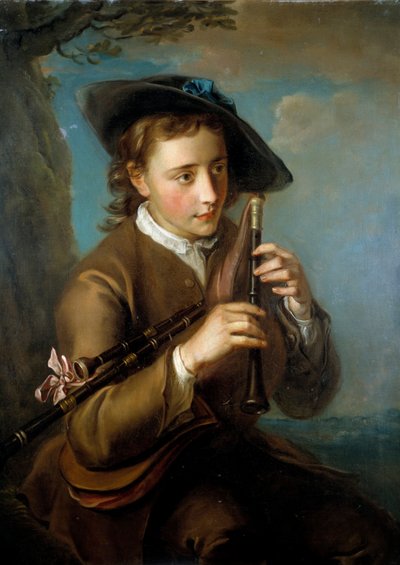 The Bagpipe Player by French School