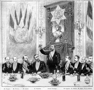 The Banquet Offered by the League of Patriotes to General Boulanger on November 25 by French School