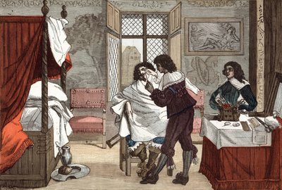 The barber, France, engraving by Abraham Bosse, c. 1640 by French School