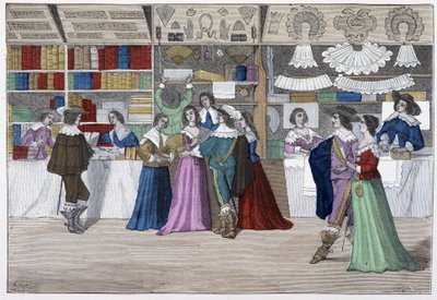 The Boutiques of the Gallery of the Courthouse under Louis XIII - in 