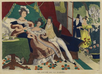 The Bride Getting Up in the Morning by French School