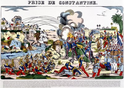 The capture of Constantine in 1837 (image of Epinal, late 19th century) by French School