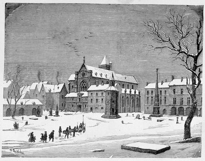 The church of the cemetery of the Innocents in 1445 - in 