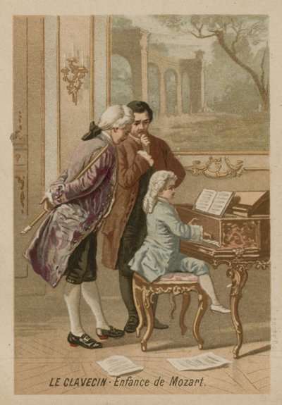 The Clavichord: The Childhood of Mozart by French School