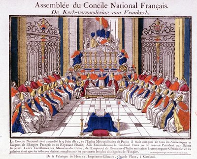 The Clergy of France and Italy Met in Paris for the Assembly of the French National Council on June 9 by French School