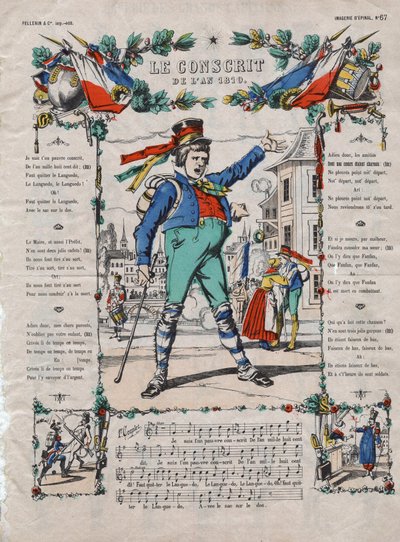 The Conscript of the Year 1810, French Song of the 19th Century by French School