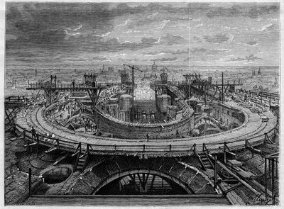 The Construction Site of the Church of the Sacre Coeur of Montmartre in 1886, In 