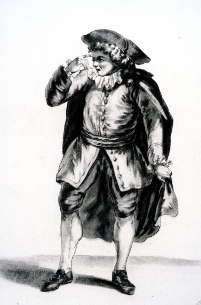 The costume of Arnolphe, from The School for Wives by Moliere by French School