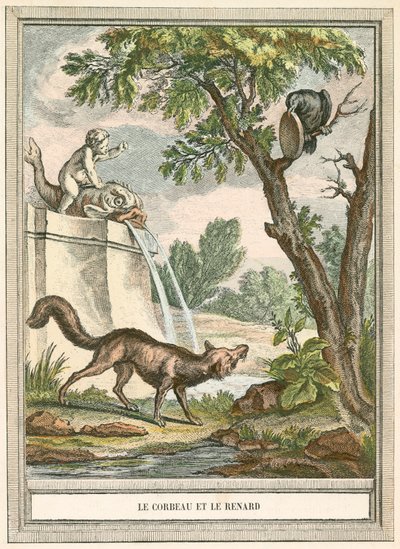 The Crow and the Fox by French School