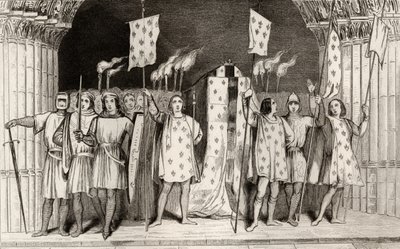 The Dead Infant Jean I (1316) the Posthumous Proclaimed King at His Funeral, from 