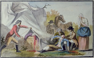 The Death of Francois Pilatre de Rozier by French School