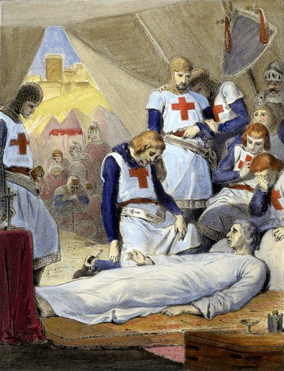 The death of Saint Louis, during the 8th Crusade by French School