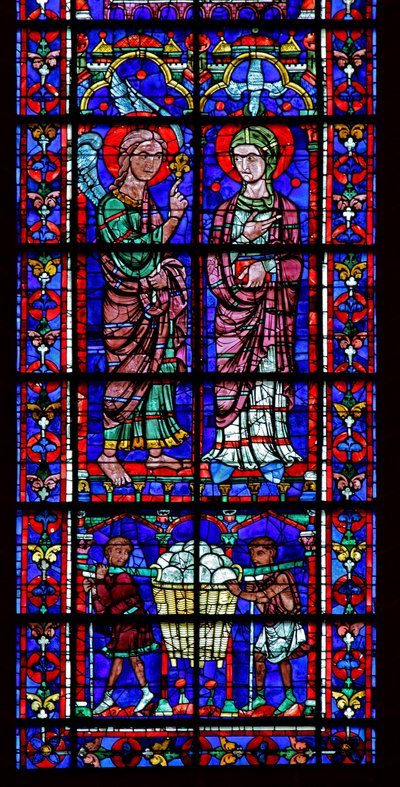 The Donors - Bakers - and the Annunciation by French School
