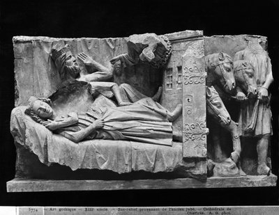 The dream of the Magi, from the Cathedral of Chartres by French School