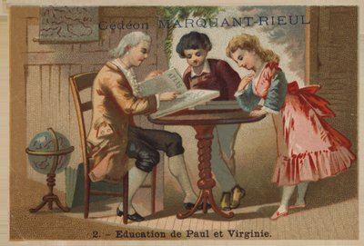 The education of Paul and Virginie by French School