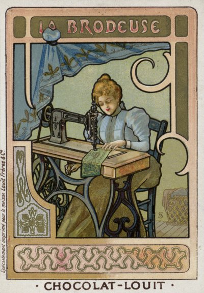 The embroiderer by French School