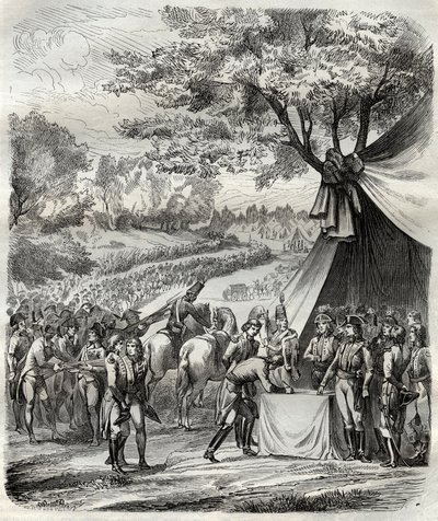 The end of the Vendee war - Hoche signs a treaty with the Bretons - French Revolution - The pacification of the Vendee - Accords de la Mabilais, 20 April 1795 - signed between General Hoche and the Chouan leaders - Signature of the Treaty of the Mabilais by French School
