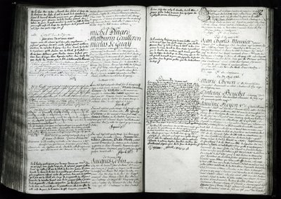 The entering on the prison register of Jeanne de Valois-Saint-Remy, Countess de La Motte (1756-91) by French School