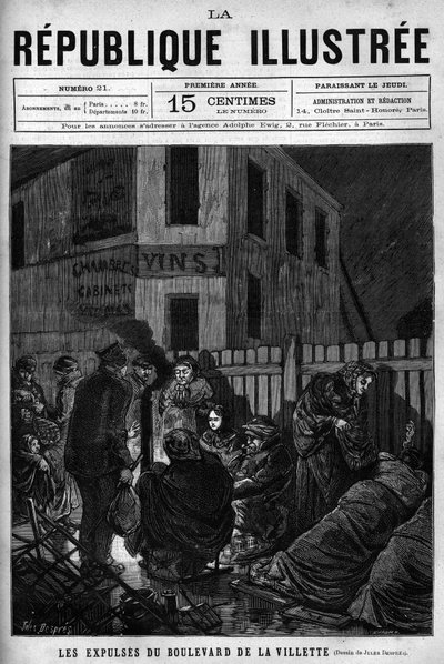 The Evictions of Boulevard de la Villette by French School