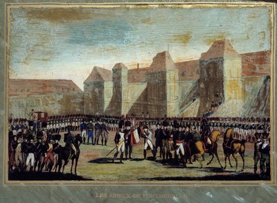The Farewell of Napoleon Bonaparte to the Imperial Guard in Fontainebleau by French School