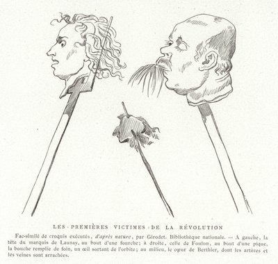 The First Victims of the French Revolution, July 1789 by French School