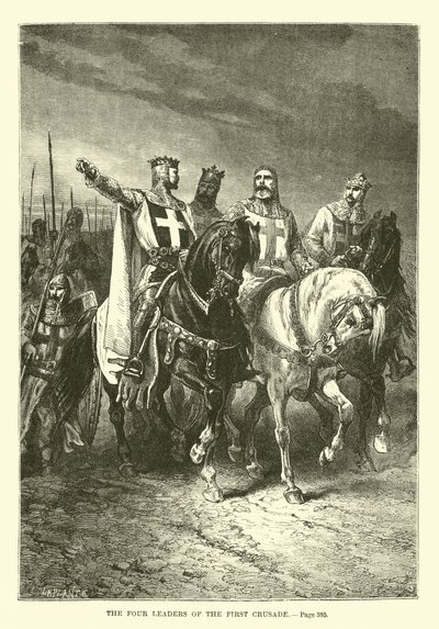 The four leaders of the First Crusade by French School