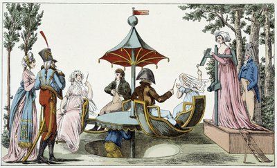 The Fun of the Chinese Ring Game in the Garden of Tivoli by French School