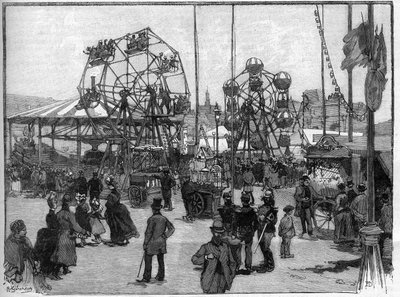 The Games of the Festival in Paris in 1888 by French School