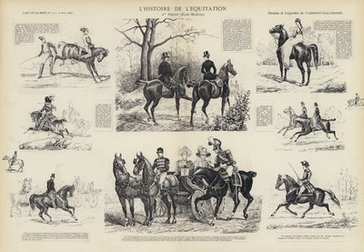 The history of horse riding by French School