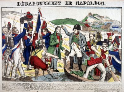 The Landing in the Gulf Juan: Napoleon I Returned to France on 1 March 1815 After the Period of Exile on the Island of Elba by French School