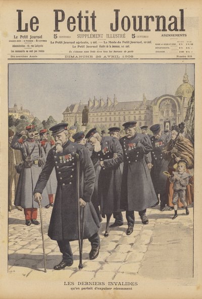 The Last War Veterans from the Hotel des Invalides, Paris by French School