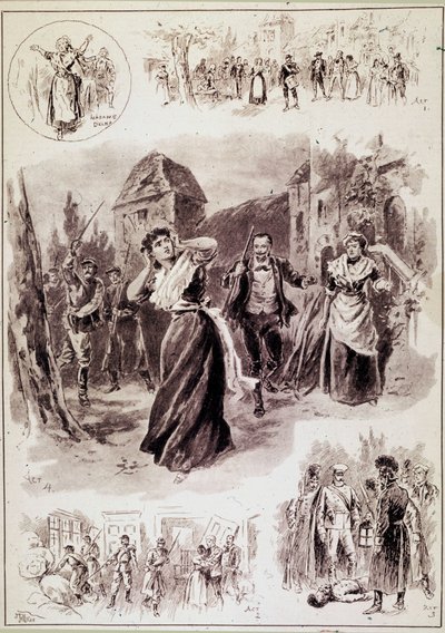 The Main Illustration Depicts the Scene: 