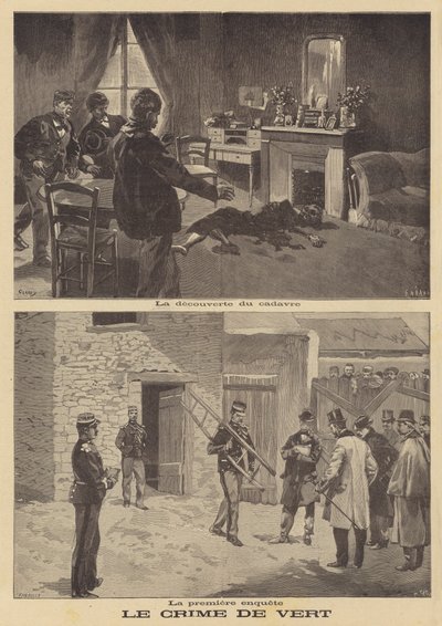 The murder of Madame Benoist at Vert, near Mantes by French School