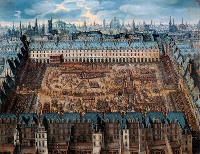 The Novel of the Knights of Glory or Grand Carousel on the Royal Square by French School