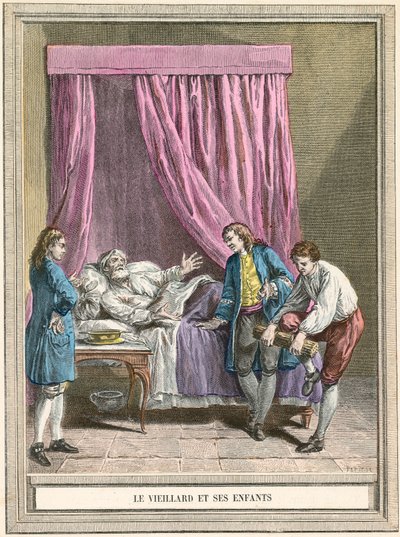 The Old Man and His Children by French School