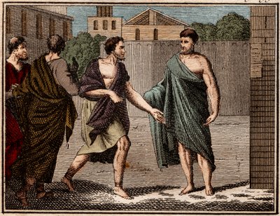 The Ostracism of Aristides the Just by French School