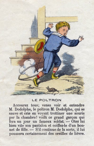 The coward by French School