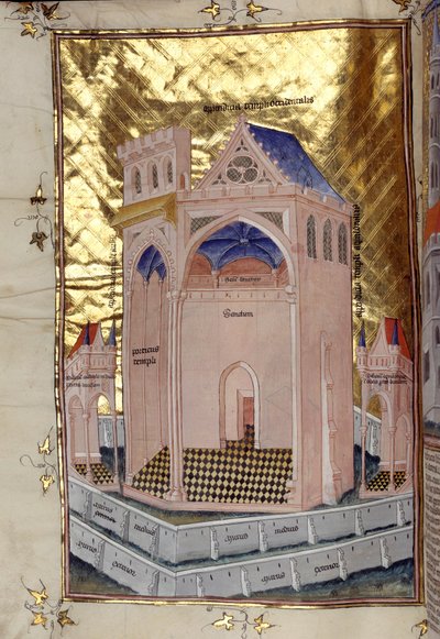 The Portico of the Holy of Holies in the Temple of Solomon in Jerusalem by French School